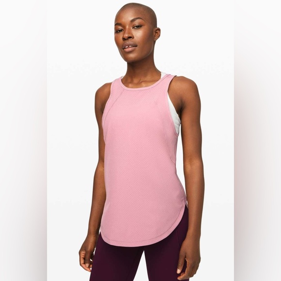 Lululemon Close the Distance Tank in Pink Taupe Sz 10! - Picture 1 of 9
